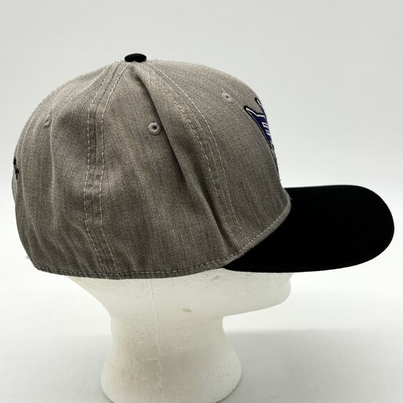 Vtg Transformers Baseball Cap OSFM Gray Denim Futuristic Y2K Nostalgic Cartoon - Picture 2 of 9